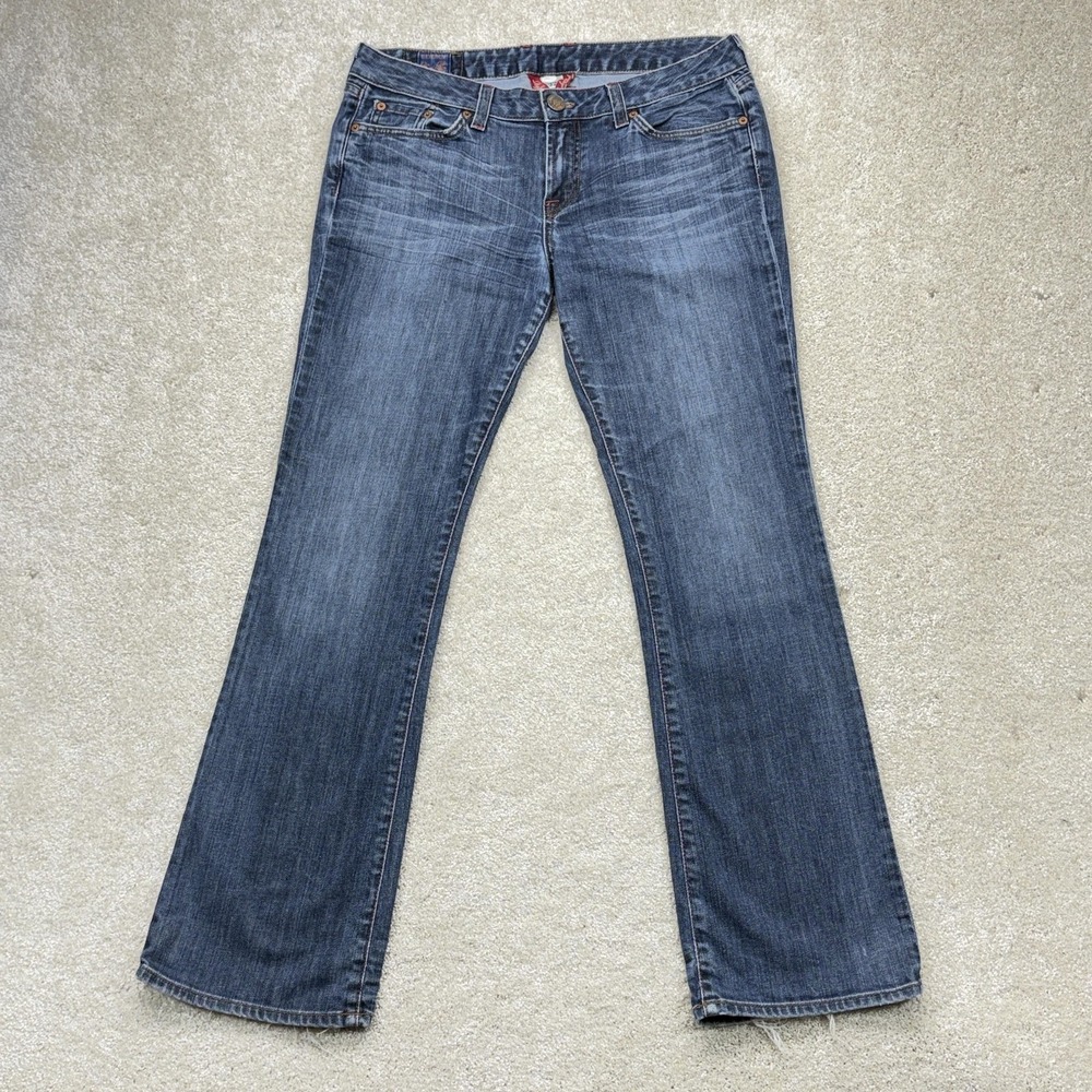 Lucky Brand Lola Boot Jeans Womens 14/32 Blue Medium Wash Low Rise Stretch Denim